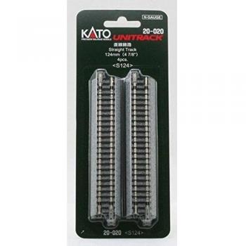 Kato N Scale Straight Track 124 mm