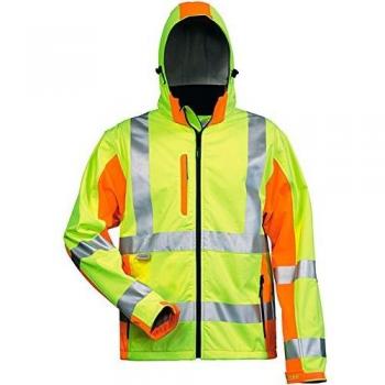 Warnschutz-Softshelljacke Adam Gr. L, gelb/orange