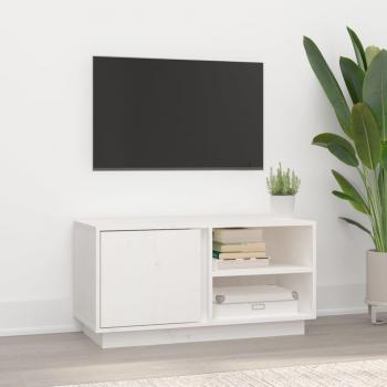 Estantería para TV de Pino Macizo 80×35×40 cm – Lujoso y Sólido