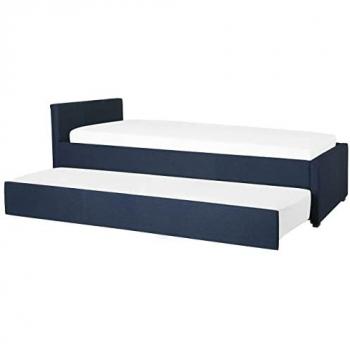 Blaues Ausziehbett Stoff 80 x 200 cm