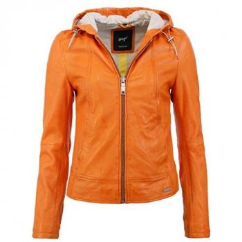 MAZE Lederjacke – Keys Version, Damen, S, orange