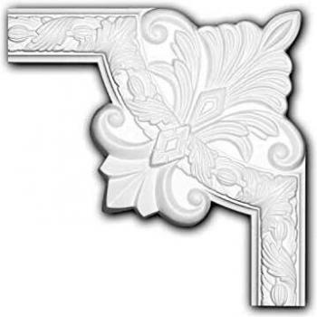 Rococo Baroque Style White Corner Decor Element 152283