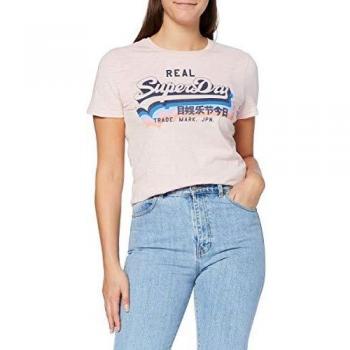 T-shirt Superdry Vintage Logo, Rose (Shell Pink Slub Q6G), M Femme