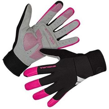 Guanti Endura Windchill lunghi rosa nero donna