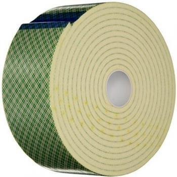 Rouleau de Ruban Mousse Blanc 3z54004w Tapecase 4004 3 en x 4,6m (1 Rouleau)
