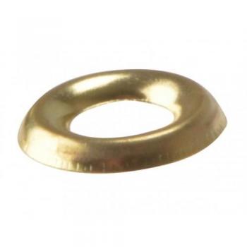 ForgeFix No. 8 Solid Brass Polished Screw Cup Washers