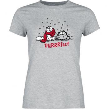 Cat Lover’s Mottled Grey Top – Women’s L, Simon's Brand