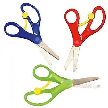 Spring-Loaded Scissors (Pack of 3) for Kids