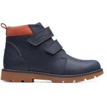 Clarks Polacchine Heath Strap T Blu scuro
