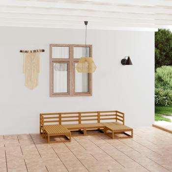 VidaXL 6 Piece Garden Furniture Set Solid Pine