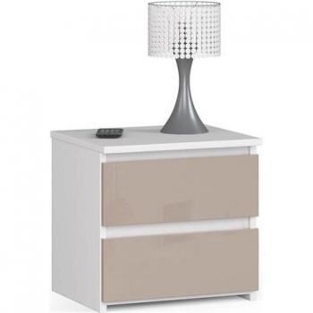 AKORD Comodino CL2 40x35x40 cm cappuccino