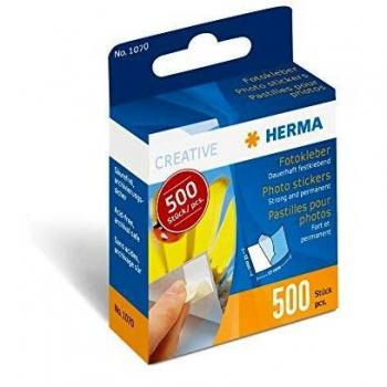 HERMA Fotokleber permanent 500St Kartonspender mit Abziehlasche