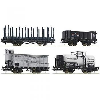 Roco 76077 Set van 4 Goederenwagens H0 Tijdperk I