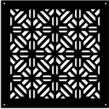 Stoccolma Pannello Parasole Nero 48x48
