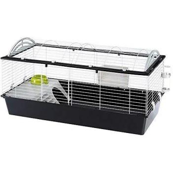 Ferplast 120‑Käfig in Schwarz – für Meerschweinchen & Kaninchen