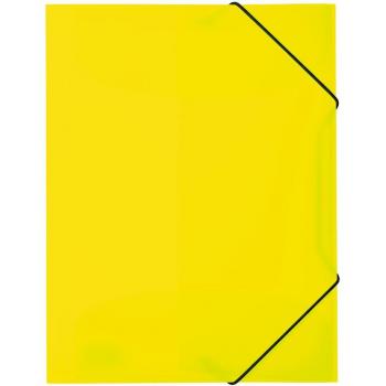 Carpeta Esquinera de PP HERMA, A3, Amarillo Neón