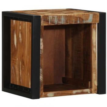 Reclaimed Solid Wood Bedside Cabinet Multicolour 40x35x40 cm