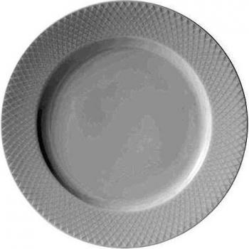 Rhombe Geschirr 27 cm weiß