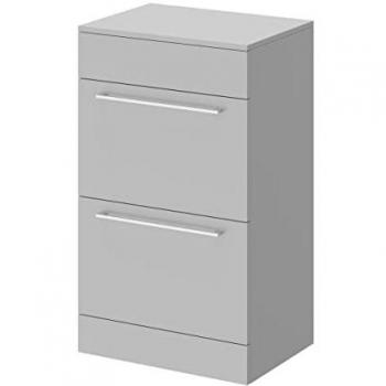 Gloss Grey Pearl Napoli Vanity Unit for Countertop Basins