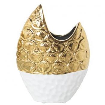 Vase Artisanal Blanc 17 cm