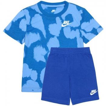 Conjunto Nike Sportswear Dye Dot Azul para Niños