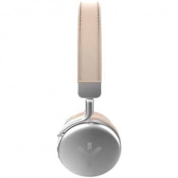 Ryght SINGER Casque Bluetooth – Résonance 20 Hz à 20 kHz – Beige Doré