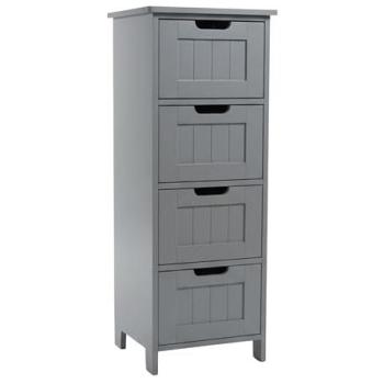 Narrow Bathroom Storage Rack – 4 Drawers, 82×30×30 cm