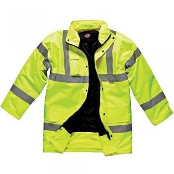 Dickies Large Yellow Motorway Safety Waterproof Jacket