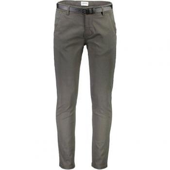 Olivfarbene Regular Fit Chino