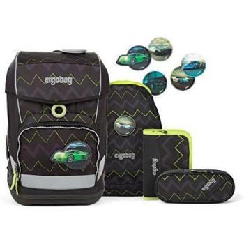 Cubo Light Ergobag 5‑teiliger Schulranzen‑Klettie‑Set