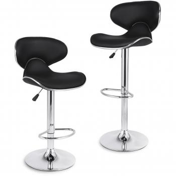 LANGRIA Adjustable Gas Lift Bar Stools