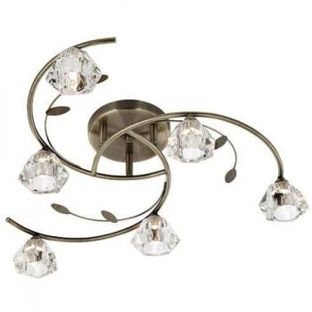 Searchlight 2636-6AB Sierra 6 Ceiling Light