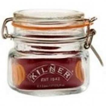 Kilner 0.5L Square Clip Top Glass Food Storage Preserve Jar Canister Pot 500ml