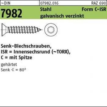 Senkblechschraube DIN 7982-C-T, verzinkt, Ø4,2 x 50 mm, 500er Pack