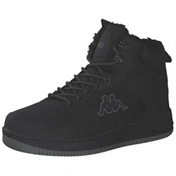 Kappa M. Hiver Shab Fur Noir 36 – Chaussures de marche d’hiver à tige noire et semelle adhésive