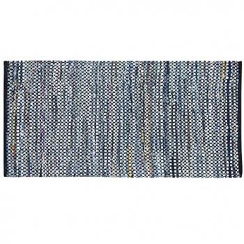 Area Rug Multicolour Cotton 80 x 150 cm Rectangular Hand Woven