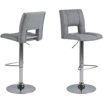 Sys Barhocker in Hellgrau mit Gasdruckfeder von Ebuy24