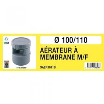 Aérateur à membrane PVC Ø100-110 professionnel en blister