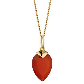 July Birthstone Chalcedony Stone Pendant Necklace