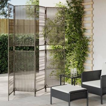 VidaXL 4-Section Grey Poly Rattan Divider