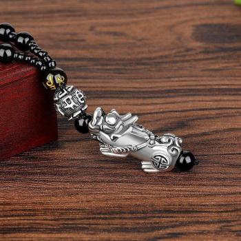 Pixiu Pendant Necklace with 24K Gold Imitation