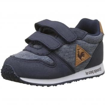 Le Coq Sportif Junge Alpha Inf Craft Dress Blau-Beige mit Braun-Zuckerstiefel