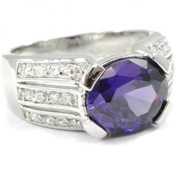 Orecchino Argentato Scarlett Amétista 60 Violette