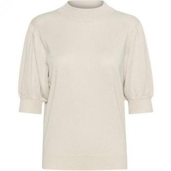 Kaffe Feminine Turtleneck Beige XS Pull‑over