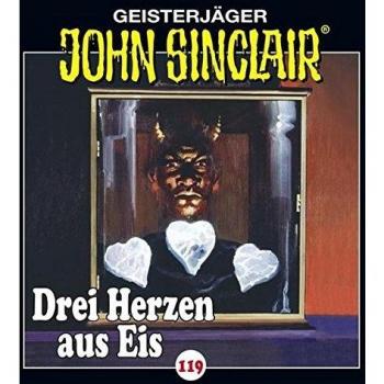 Drei Herzen aus Eis