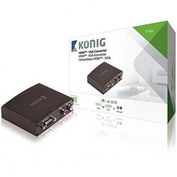 König, HDMI zu VGA Konverter mit 2X RCA Ausgängen