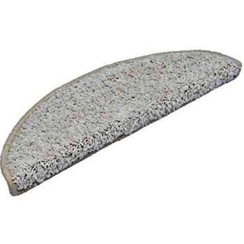 15 Piece White Carpet Stair Tread Set, size: 56 cm x 17 cm x 3 cm