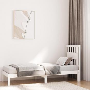Lit en pin blanc 75x190 cm petit modèle