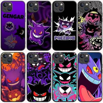 B-71 Cute Gengar  Black Case for Redmi 10A 10C 12C 13C 9A 9C 9T A3X Note 10 9 9S 10S iPhone 11 12 13 14 15 16 X XS Pro Max Mini 7 8 Plus XR Xiaomi Poco X3 NFC fallow
