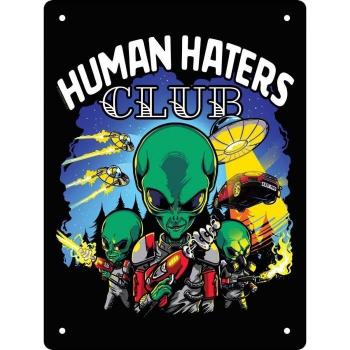 Mini placca in latta Club degli Haters